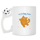 Кружка с футбольным мячиком