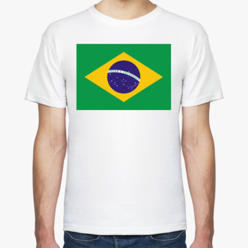 Футболка с принтом  Бразилия