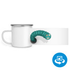 Кружка металлическая белая (круговая запечатка)