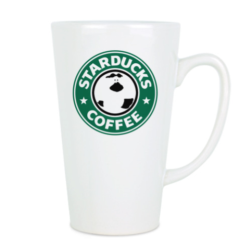 Чашка Латте с принтом Уточка и круг