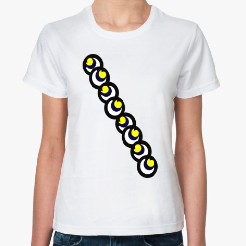 Классическая футболка с принтом  дизайн