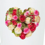 Сердце из роз