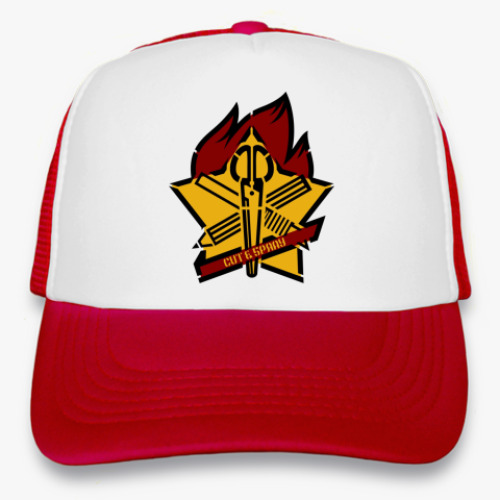 Кепка-тракер с принтом Cut&spray