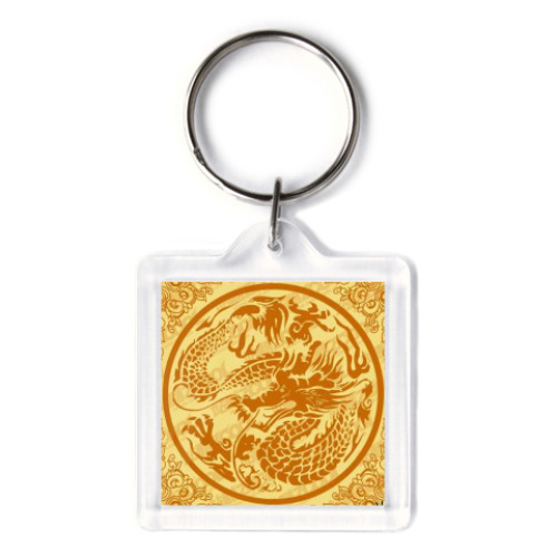 Брелок с принтом  Дракон