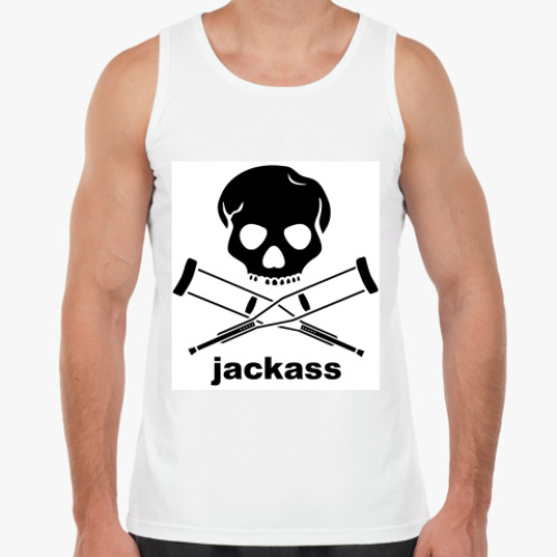 Майка с принтом  Jackass
