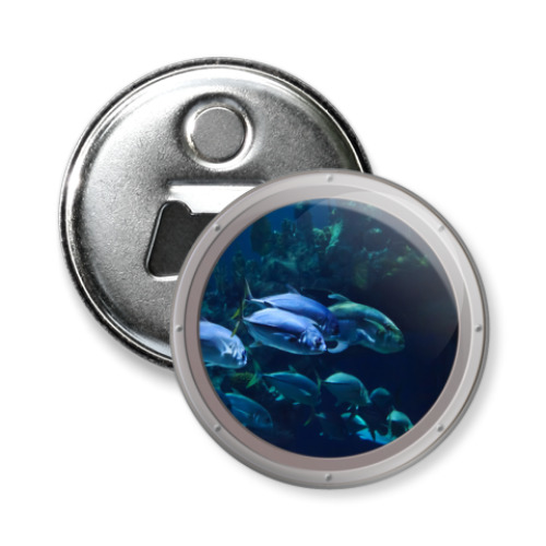 Магнит-открывашка с принтом Подводный мир
