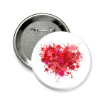 Сердце из брызг краски