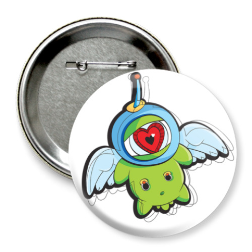 Значок 75мм с принтом Монстрик