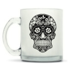 Матовая кружка Стильный череп