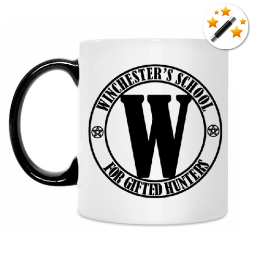 Кружка-хамелеон с принтом Winchester's School