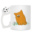 Кружка с футбольным мячиком