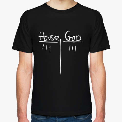 Футболка с принтом House vs God