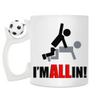 Кружка с футбольным мячиком