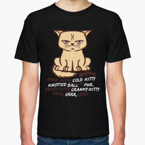 Футболка с принтом Hard Kitty - песенка Шелдона