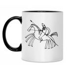 Кружка двухцветная