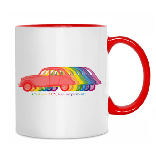 Кружка с принтом Citroen 2CV