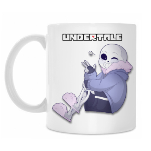Кружка с принтом Undertale Sans