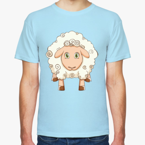 Футболка с принтом Овечка
