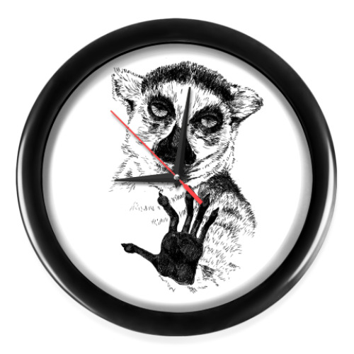 Настенные часы с принтом Узбагойся!