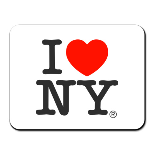 Коврик для мыши с принтом I love NY