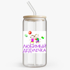 Банка с бамбуковой крышкой