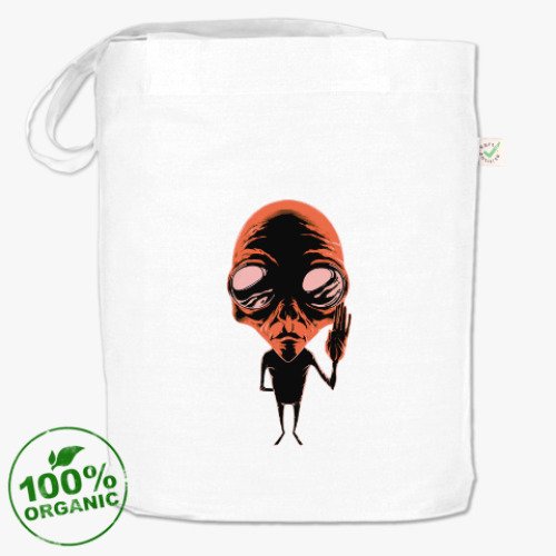 Сумка шоппер с принтом Humanoid