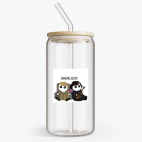 Банка с бамбуковой крышкой