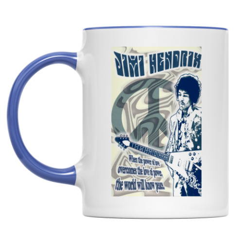 Кружка с принтом Jimi Hendrix