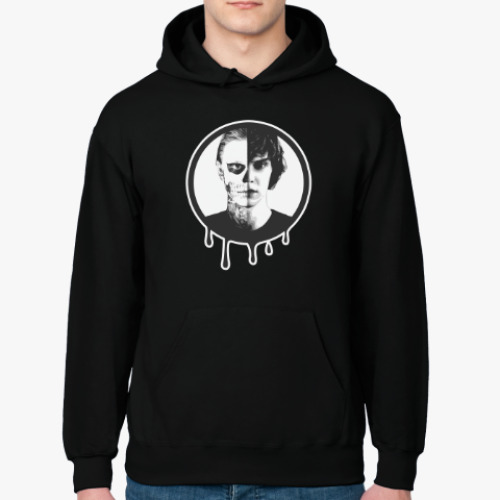 Толстовка худи с принтом Эван Питерс(Evan Peters)/AHS