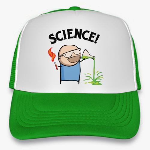 Кепка-тракер с принтом Science! Ботан
