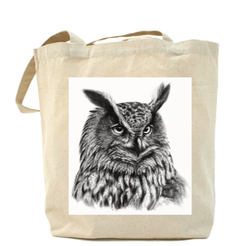 Сумка шоппер с принтом Совы. Совушки. Owl. Owls.