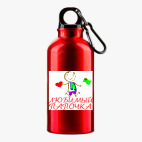 Металлическая бутылка 400 мл UV-DTF