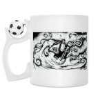 Кружка с футбольным мячиком