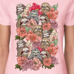 Ленивцы в цветах