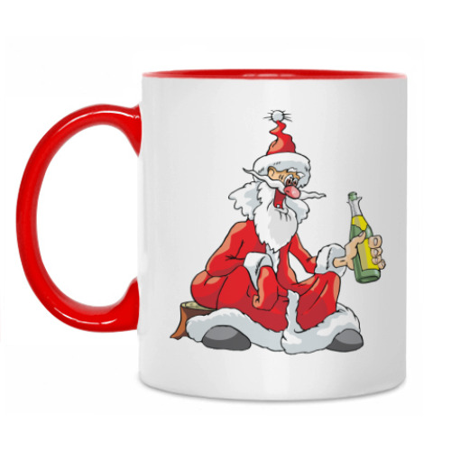 Кружка с принтом Дед Мороз
