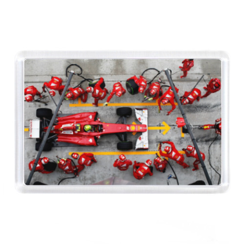 Магнит с принтом Болид