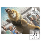 Пазл Лев и Енот в Риме