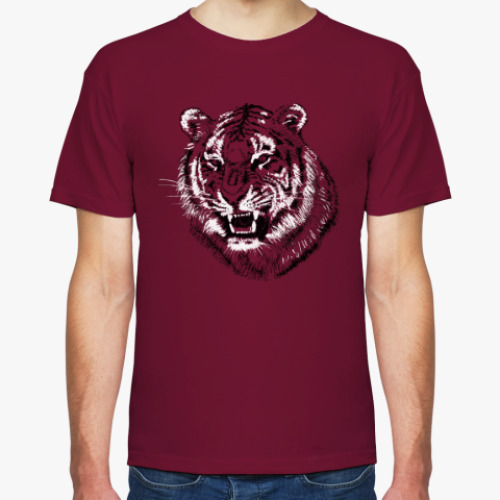 Футболка с принтом Тигр