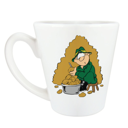 Чашка Латте с принтом Защитник