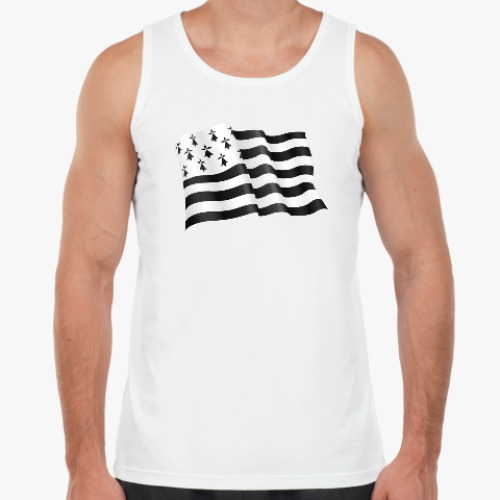 Майка с принтом Бретонский флаг