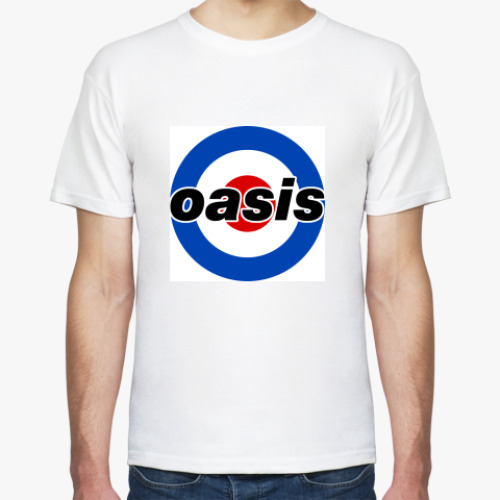 Футболка с принтом  Oasis Mod Target