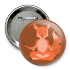 Значок 75 мм Animal Zen: F is for Fox