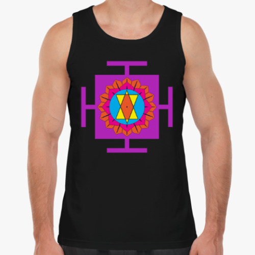 Майка с принтом Саравати-янтра