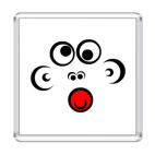 Магнит 6.5 x 6.5 см Лицо