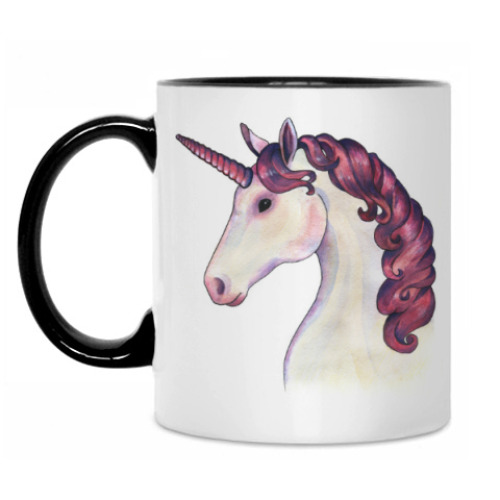 Кружка с принтом Единорог