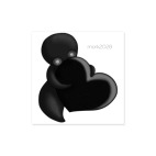 Виниловая наклейка, квадрат (5 х 5 см) Сердце