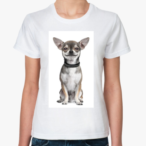 Классическая футболка с принтом Чихуахуа