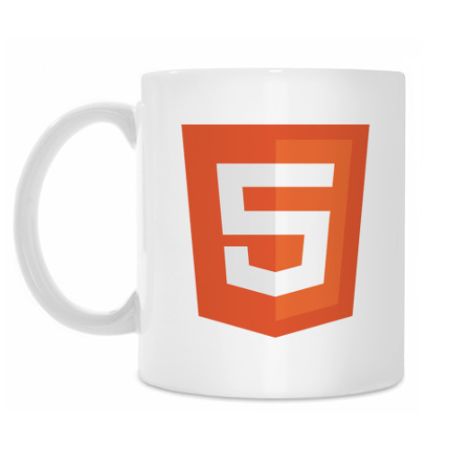 Кружка с принтом HTML5
