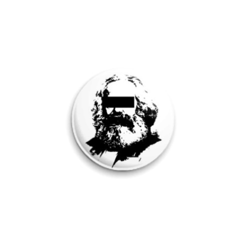 Значок 25мм с принтом Marx