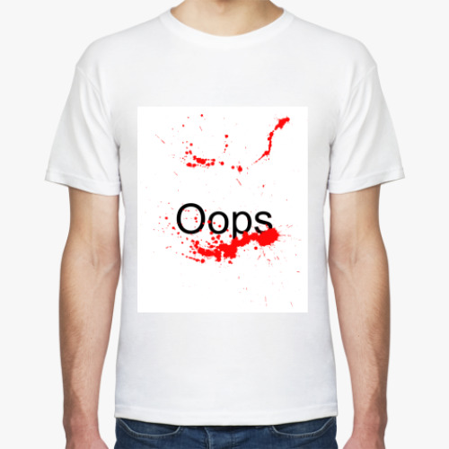 Футболка с принтом Oops